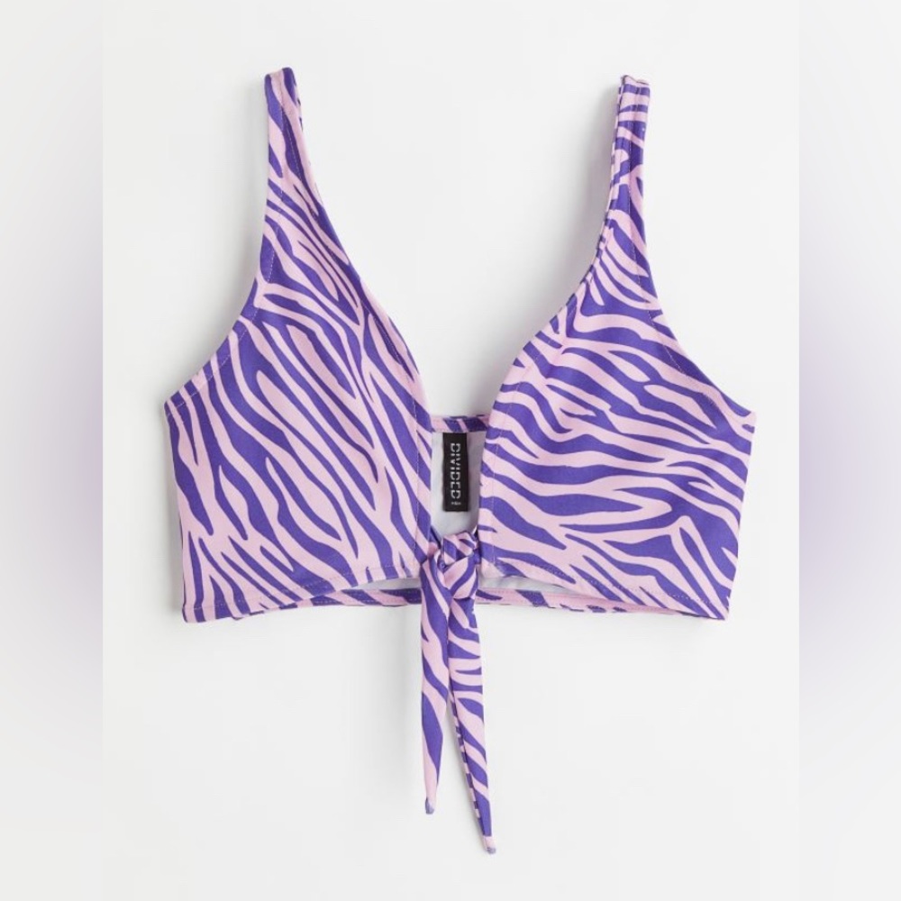 NWT H&M Tie-Hem Crop Top
